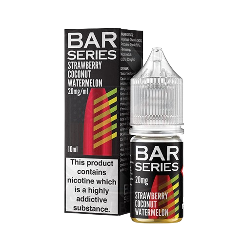 Strawberry Coconut Watermelon Nic Salts E-Liquid by Bar Series