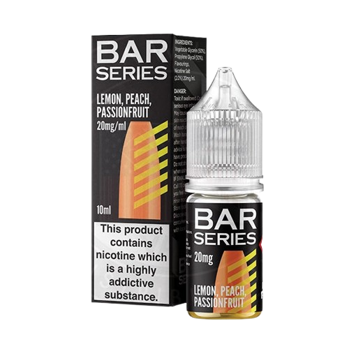 Lemon, Peach, Passionfruit Nic Salts E-Liquid by Bar Series