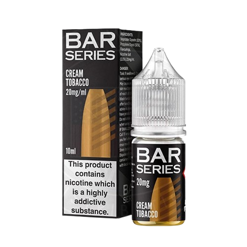 Cream Tobacco Nic Salts E-Liquid by Bar Series