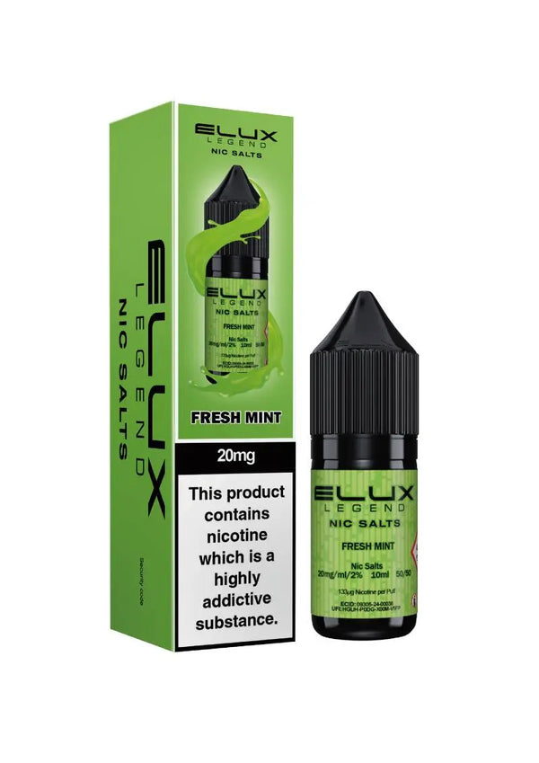 Fresh Mint Nic Salt E-Liquid 10ml by Elux Legend