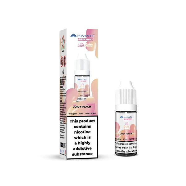 Juicy Peach Nic Salt E-liquid Pro Max 10ml by Hayati