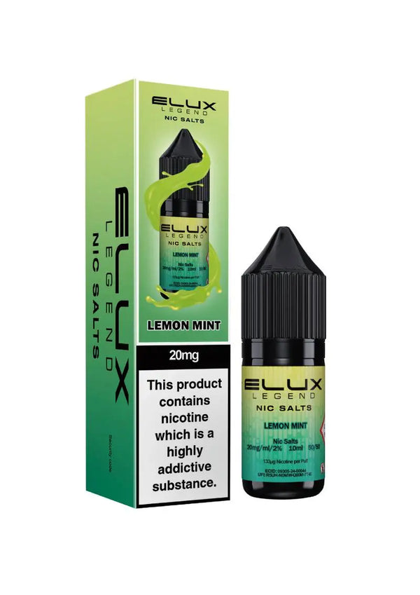 Lemon Mint Nic Salt E-Liquid 10ml by Elux Legend