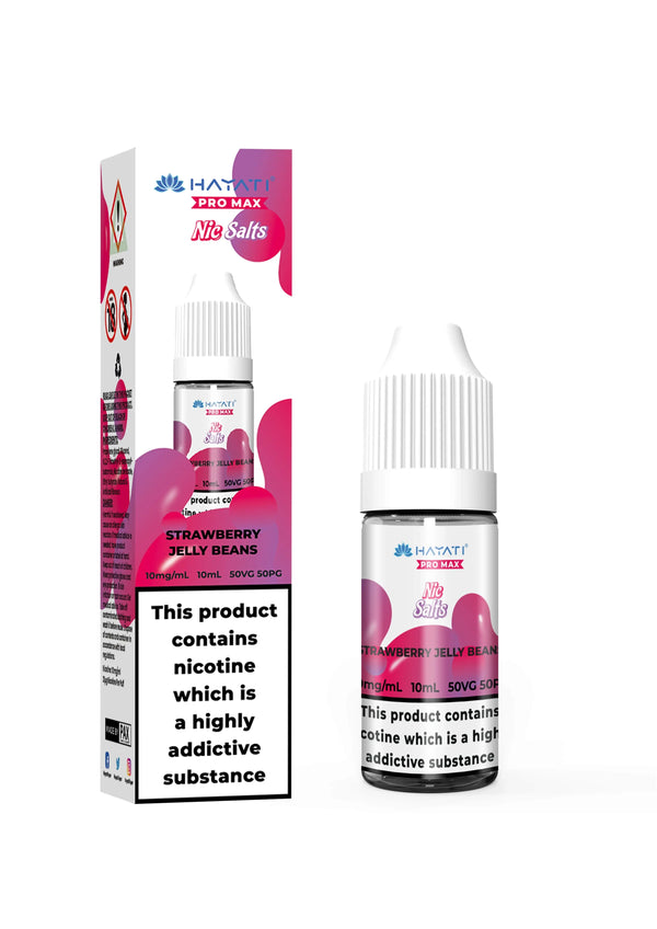 Strawberry Jelly Beans Nic Salt E-Liquid Pro Max 10ml by Hayati