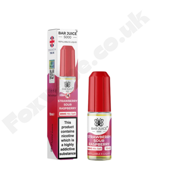 Strawberry Sour Raspberry Nic Salt by Bar Juice 5000