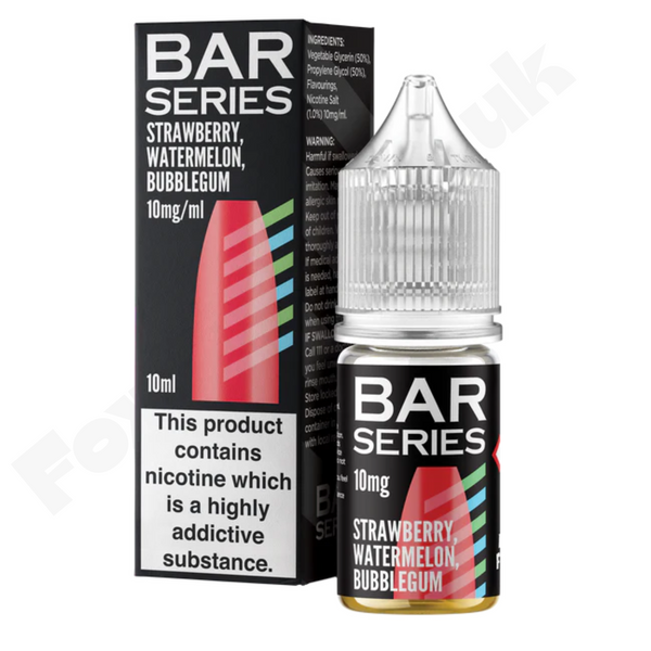 Strawberry Watermelon Bubblegum Nic Salts  E-Liquid by Bar Series
