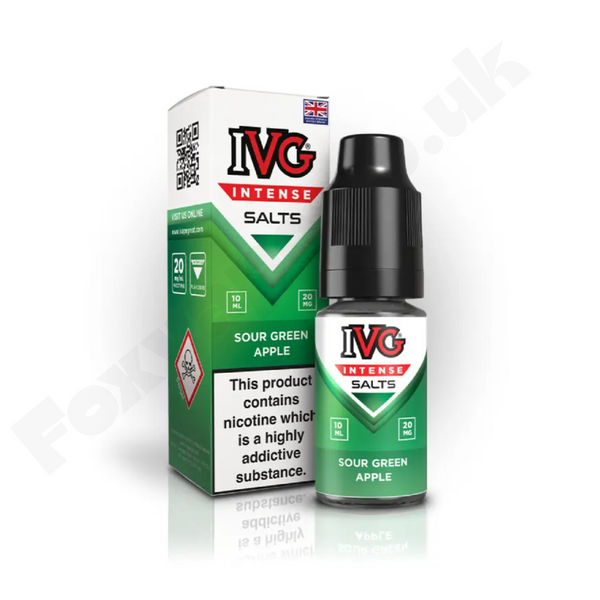 Sour Green Apple Nic Salt E-Liquid 10ml by IVG Intense