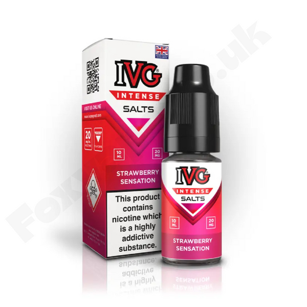 Strawberry Sensations Nic Salt E-Liquid 10ml by IVG Intense