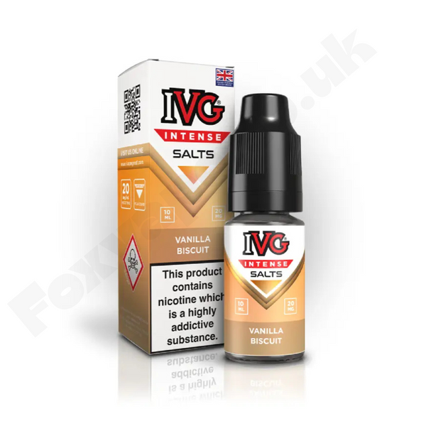 Vanilla Biscuit Nic Salt E-Liquid 10ml by IVG Intense