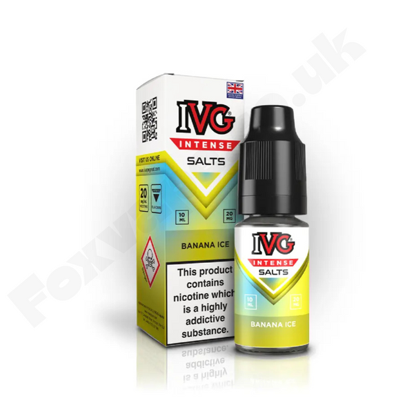 Banana Ice Nic Salt E-Liquid 10ml by IVG Intense
