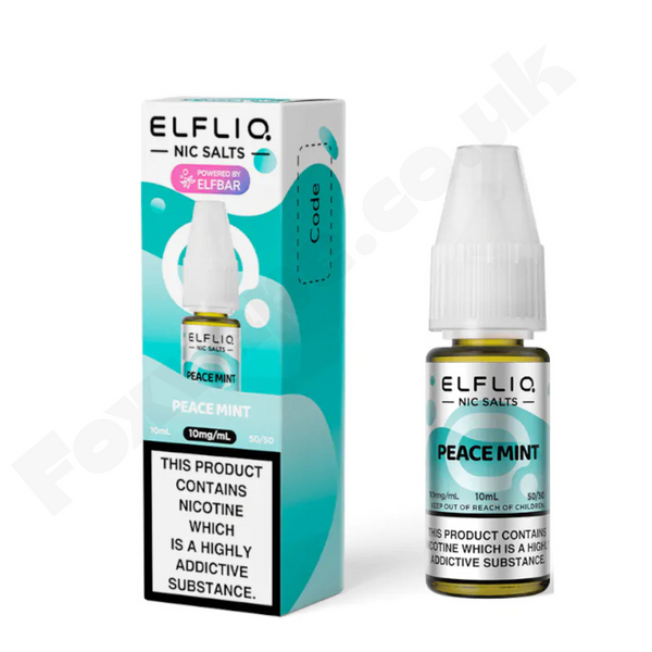 Peace Mint ElfLiq Nic Salts 10ml E-liquid by ELFBAR