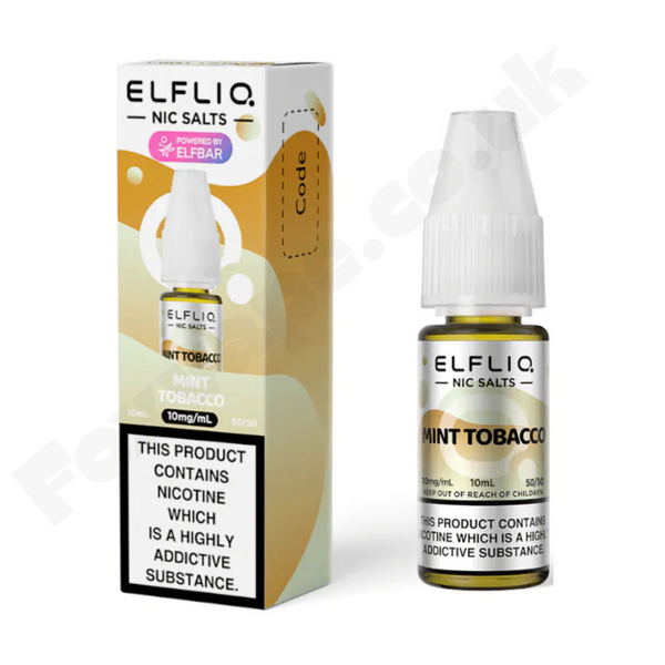ElfLiq Mint Tobacco Nic Salts 10ml E-liquid by ELFBAR
