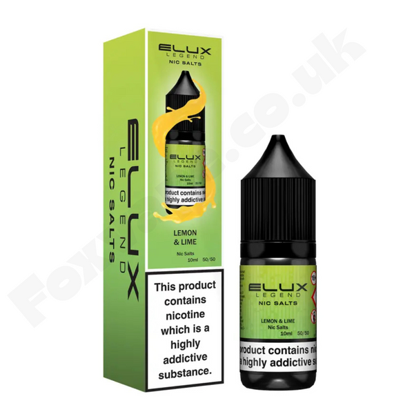 Lemon & Lime Nic Salt E-Liquid 10ml by Elux Legend
