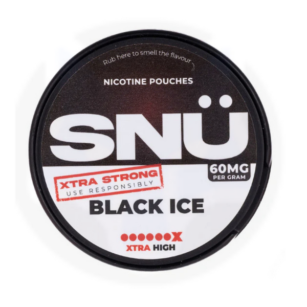 Black Ice (Extra Strong) Nicotine-Pouches by SNÜ