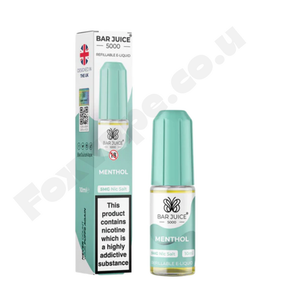 Menthol Nic Salt by Bar Juice 5000